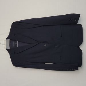 Banana Republic Navy Wool Suit Set with Skirt